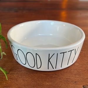 Rae Dunn Artisan Collection Good Kitty ceramic bowl.